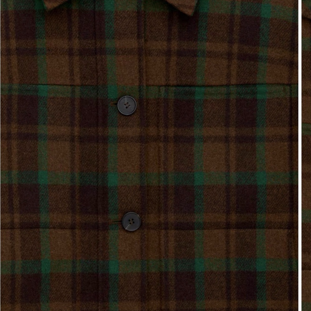 ARKET Plaid Button-Up Jacket - 38/6 - Picture 2 of 9